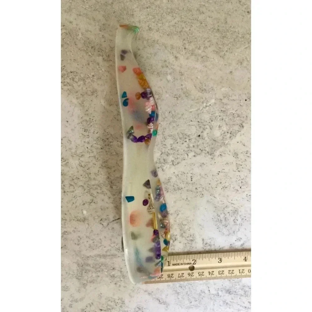 Vintage‎ Multicolor Resin lucite Spoon Rest